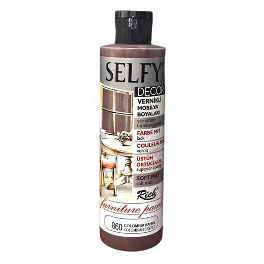Rich Selfy Decor 240 cc Colombia Vernikli Mobilya Boyaları - Akrilik Hobi, Ahşap ve Dekorasyon Boyası