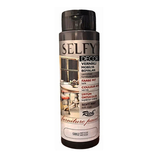 Rich Selfy Decor Wenge 500 cc Mobilya Boyaları - Akrilik Hobi ve Dekorasyon Boyası