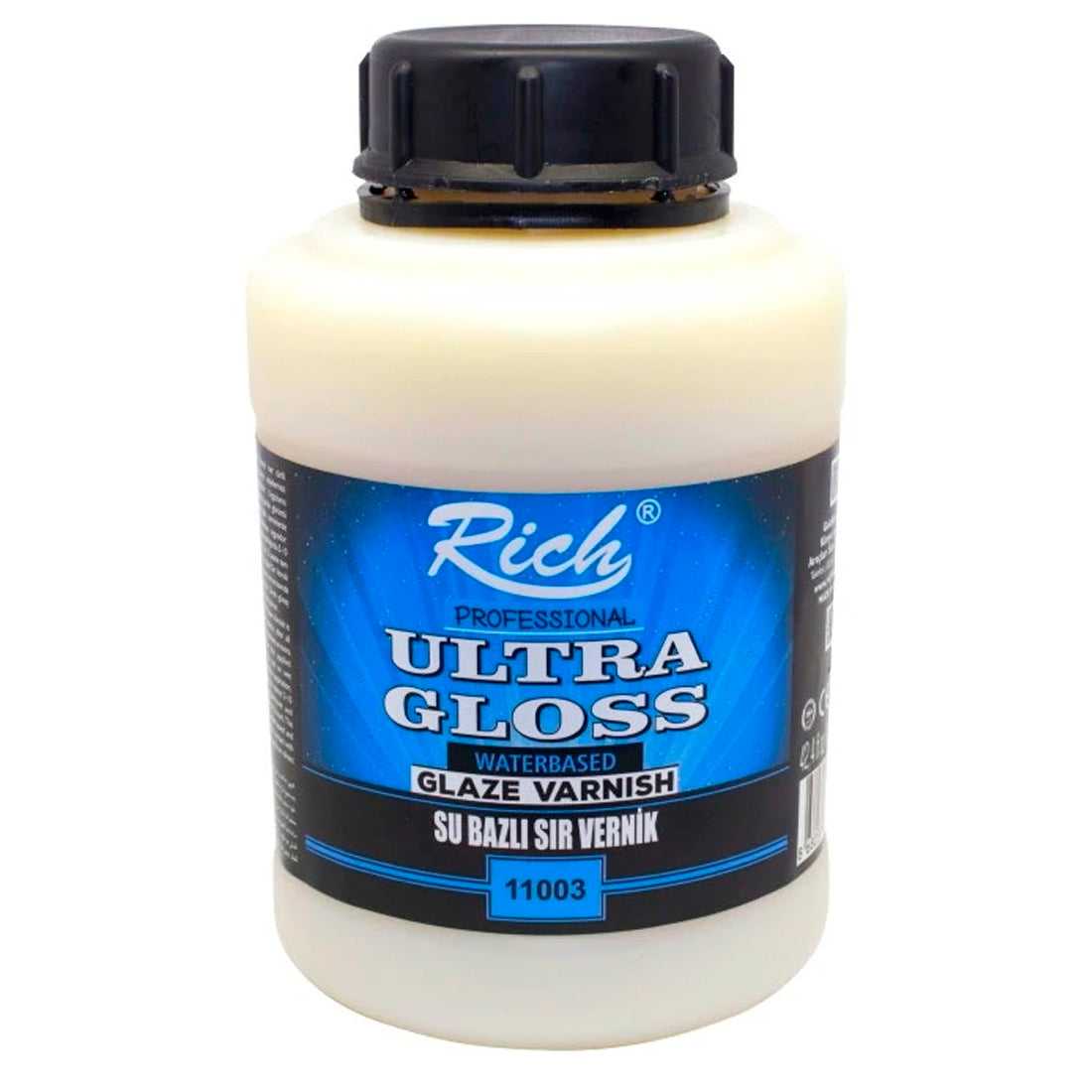 Rich Su Bazlı 1250 cc High Gloss Sır Vernik - Sanatsal Hobi ve Yüzey Koruyucu