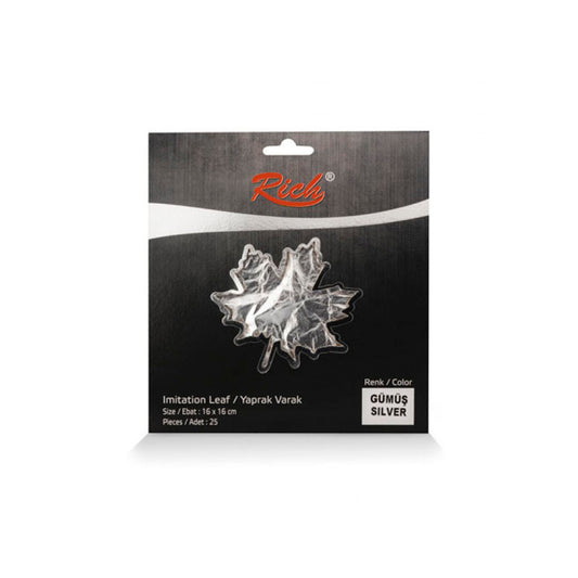 Rich Varak Gümüş Yaprak - Hobi, Sanat ve Dekorasyon İçin Metalik Efekt Malzemesi