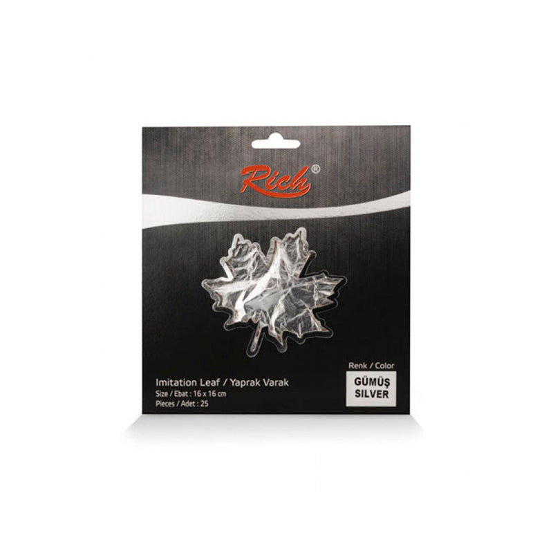 Rich Varak Gümüş Yaprak - Hobi, Sanat ve Dekorasyon İçin Metalik Efekt Malzemesi