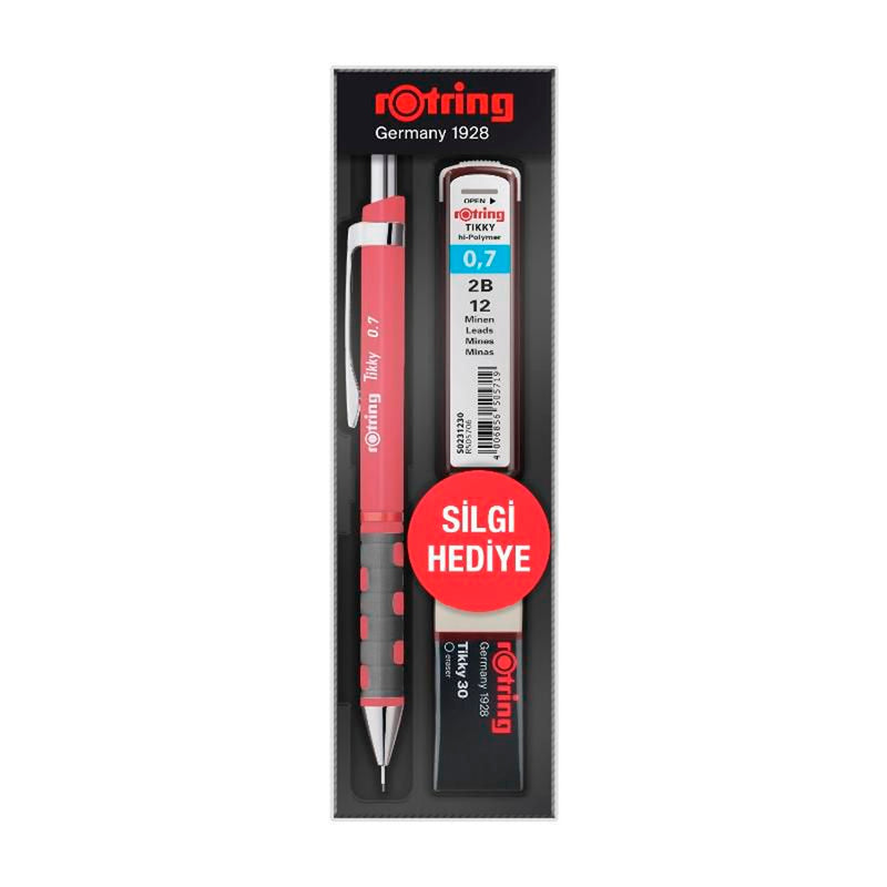 Rotring Tikky 0.7 Mm. Gül Kurusu Versatil Okul Seti 221381