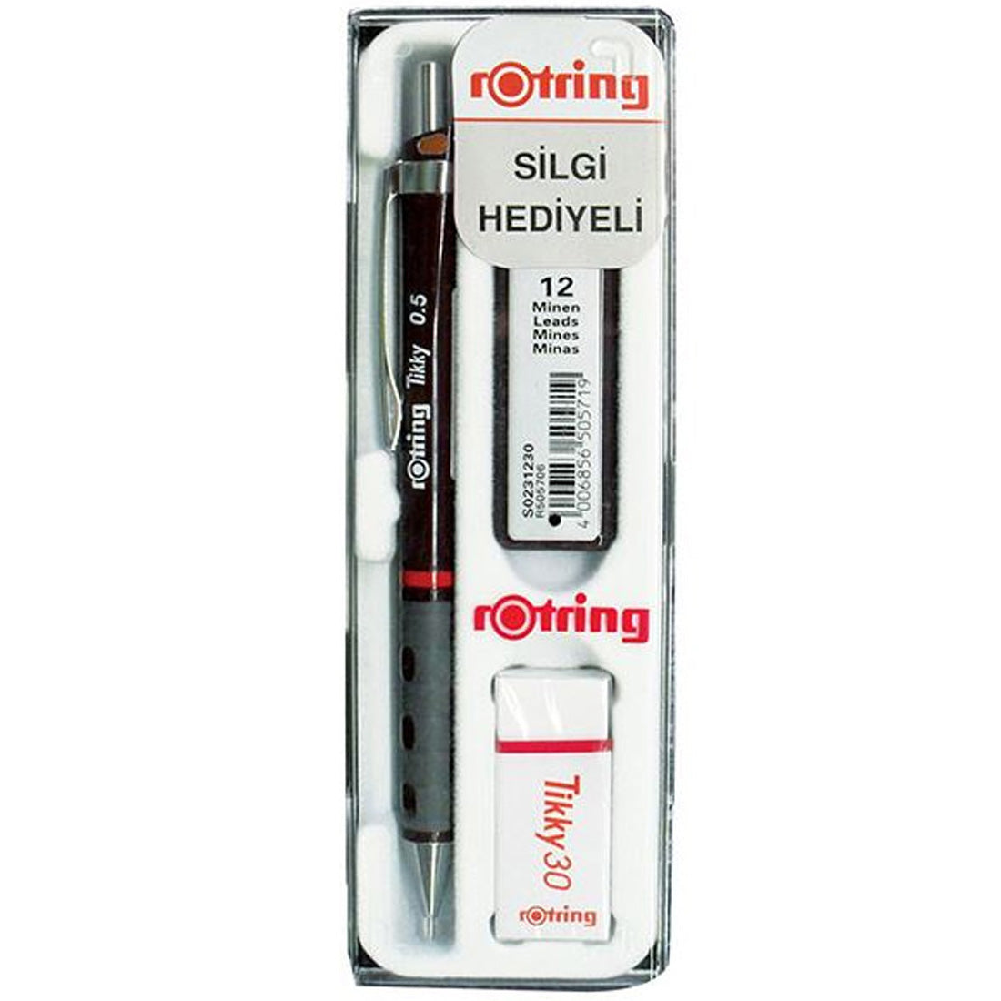 Rotring Tikky Bordo 0,5mm Okul Seti Versatil Kalem RO-KK07-05
