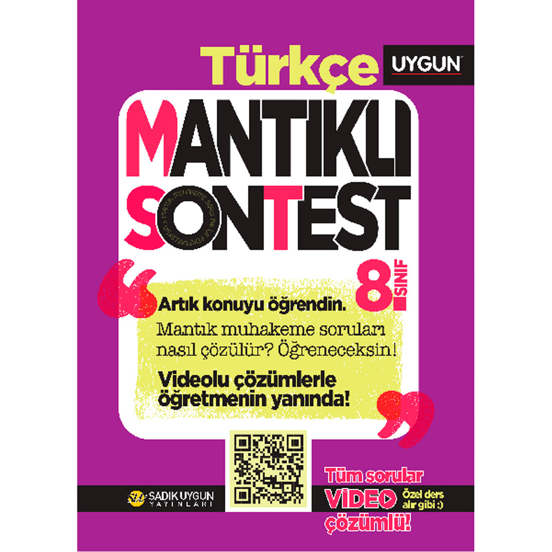 Sadık Uygun Yayınları 8. Sınıf Türkçe Mantıklı Son Test