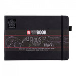 Sakura 21x15 cm Siyah Kağıt 80 Sayfa Eskiz Defteri - Sanatsal Çizim ve Not Tutma Defteri