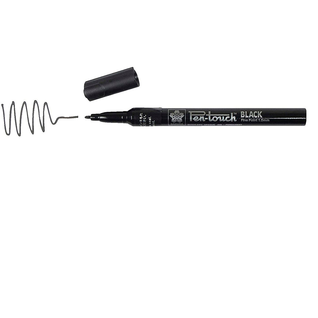 Sakura Pen Touch 1.0 mm Siyah Fine Marker Kalem - Hediyelik, Sanatsal Çizim ve Ofis Kalemi