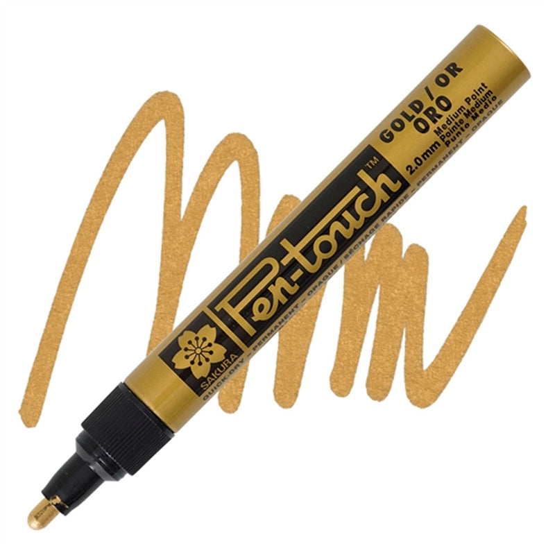 Sakura Pen-Touch Altın 2,0 mm Kaligrafi Kalemi - Sanatsal Çizim, Yazı Sanatı ve Hobi Kalemi