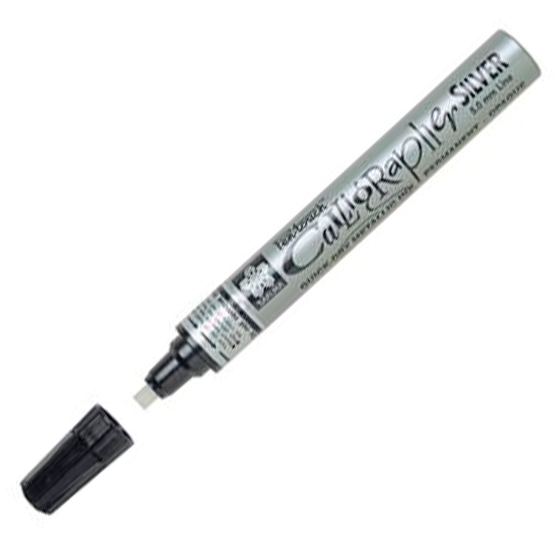 Sakura Pen Touch Gümüş 5.0 mm Kaligrafi Kalem - Sanatsal Çizim, Hat Sanatı ve Metalik Efekt Kalemi