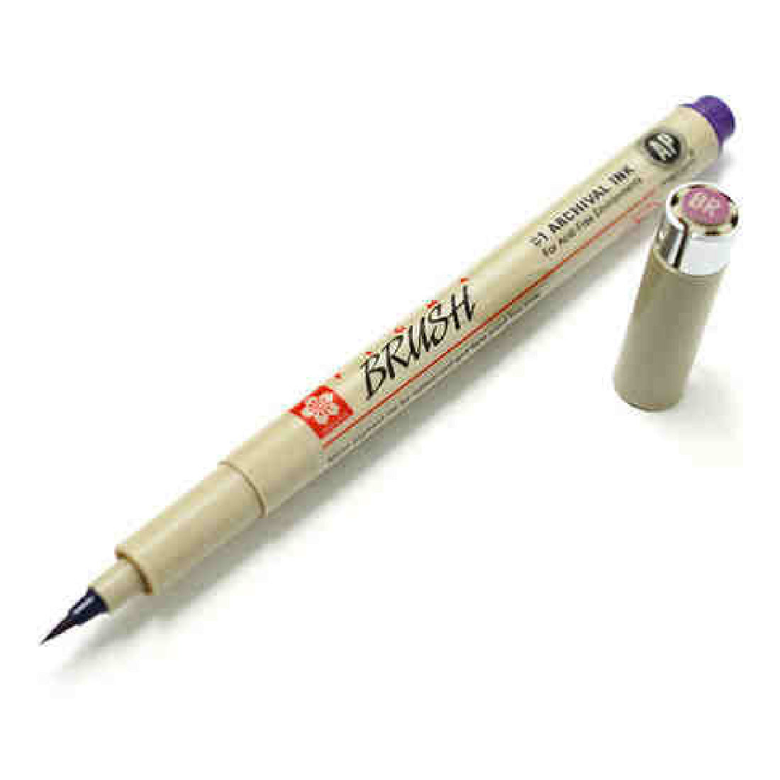 Sakura Pigma Brush Mor Fırça Uçlu Çizim Kalemi - Sanatsal İllüstrasyon ve Eskiz Marker