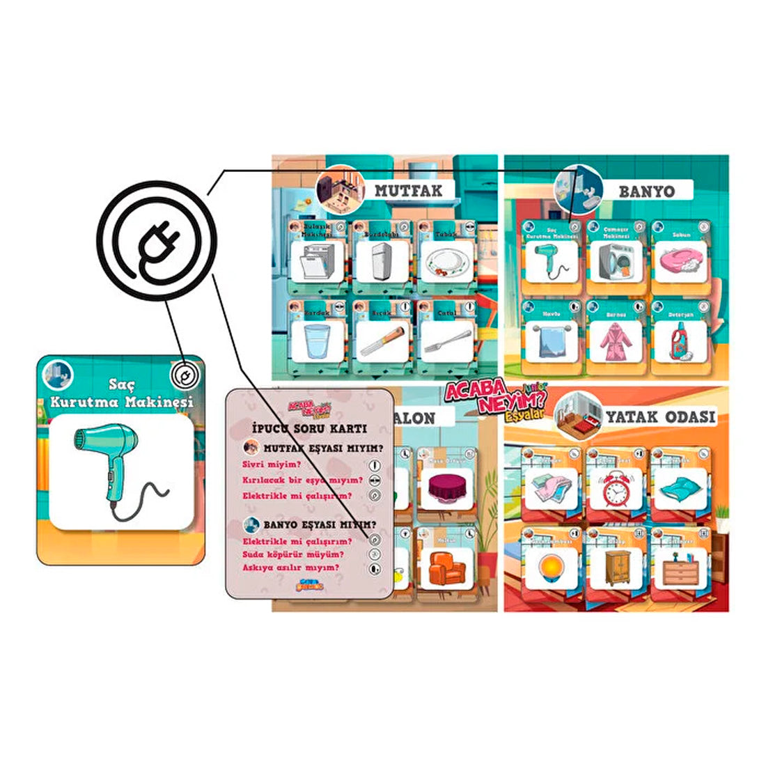 Samatlı Acaba Neyim? Junıor Eşyalar Kutu Oyunu 72607