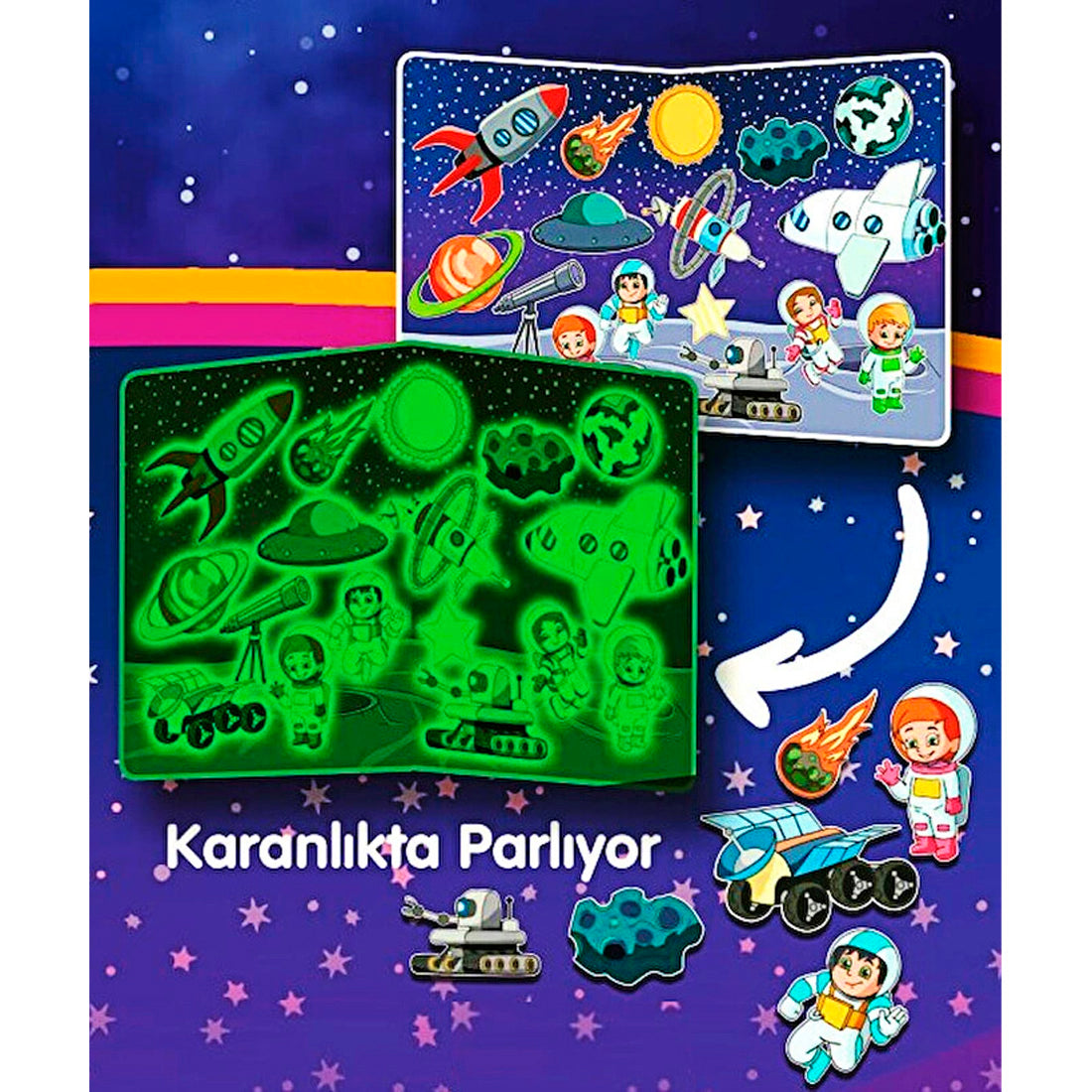 Samatlı Space World Manyetik Hikaye Oluşturma Kutu Oyunu 83918