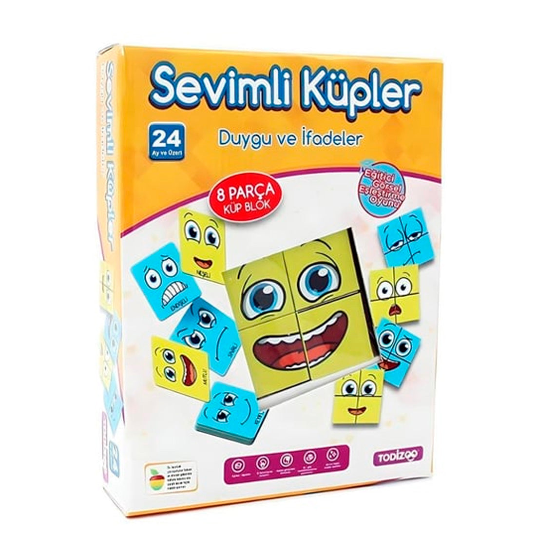 Samatlı Todızoo Eğitici Yumuşak Küpler Kutu Oyunu 83927