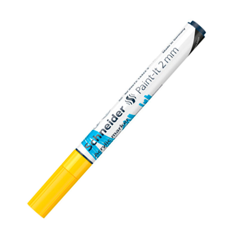 Schneider Paint-İt 2 mm Sarı Marker Kalem - Sanatsal Çizim, Boyama ve Hobi Markeri