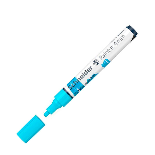Schneider Paint-İt 4 mm Açık Mavi Marker Kalem - Sanat, Çizim ve Tasarım Kalemi