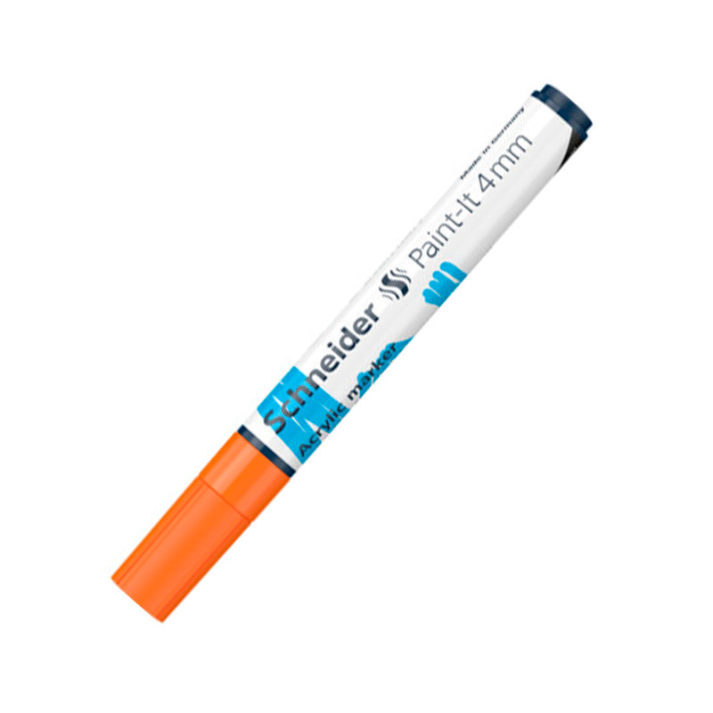 Schneider Paint-İt 4 mm Turuncu Marker Kalem - Sanatsal Çizim ve Boyama Kalemi
