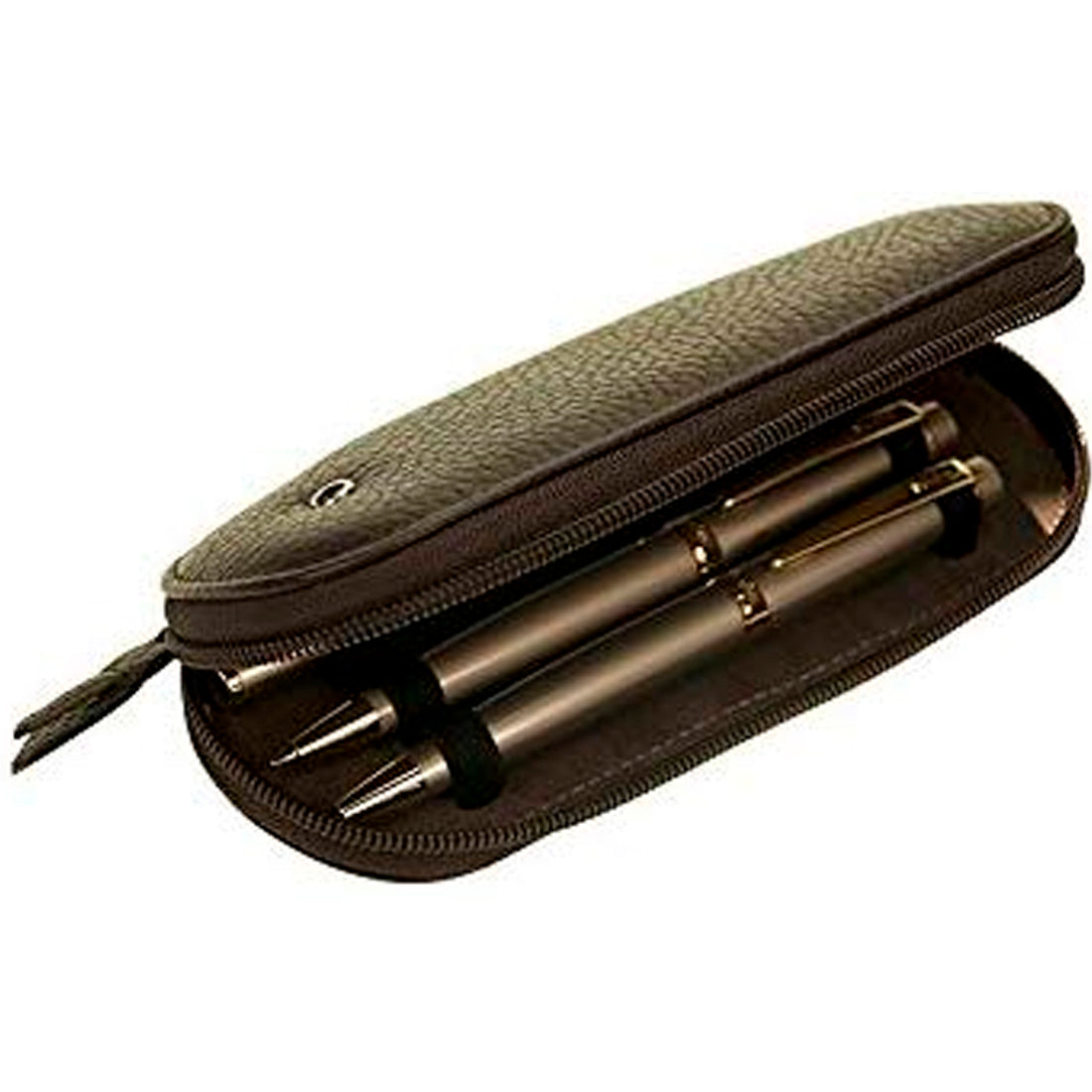Scrikss Toscana Kahverengi 3'lü Kalemlik - Deri Kalem Kılıfı, Prestijli ve Hediyelik