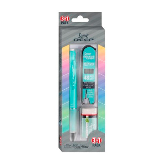 Serve Deep Kalem Deep Silgi Deep Min 0.7 Mm. Set Yeşil SV- DEEP3SETNY