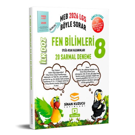 Sinan Kuzucu Yayınları 8. Sınıf Fen Bilimleri İlk Doz Sarmal Branş Denemeleri