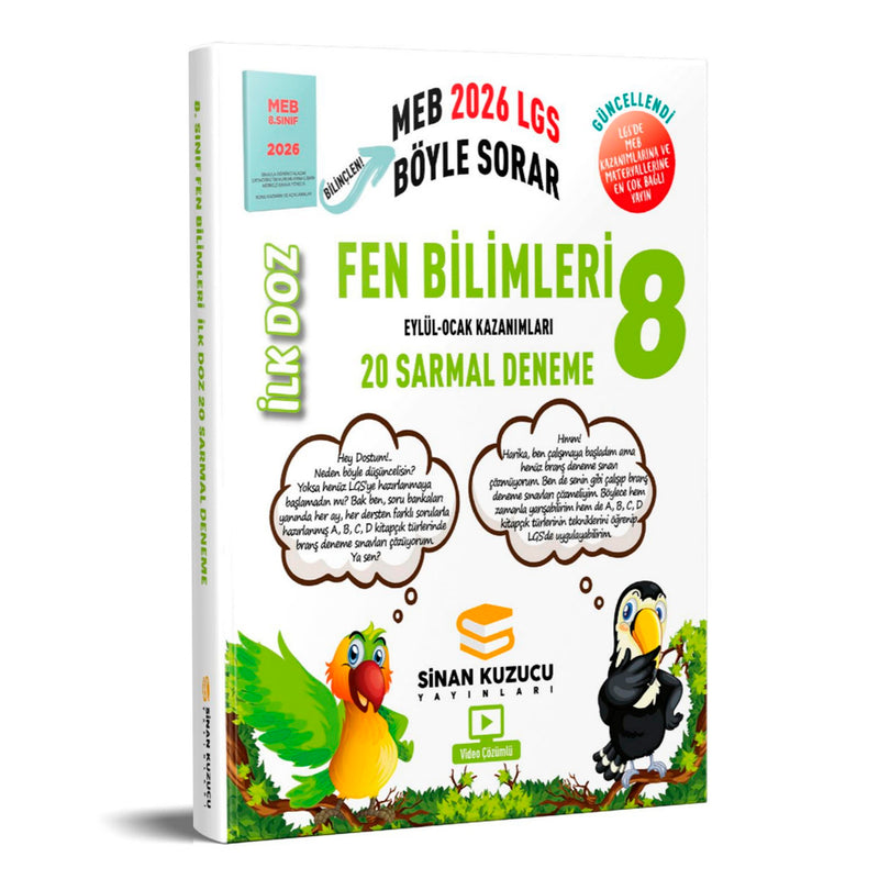 Sinan Kuzucu Yayınları 8. Sınıf Fen Bilimleri İlk Doz Sarmal Branş Denemeleri