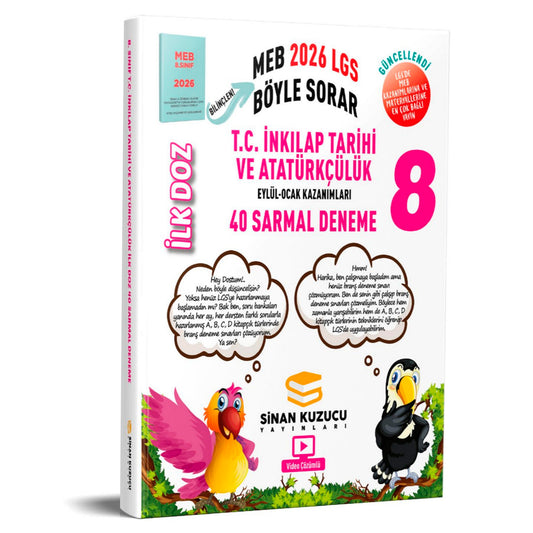 Sinan Kuzucu Yayınları 8. Sınıf İnkılap Tarihi Ve Atatürkçülük İlk Doz Sarmal Branş Denemeleri