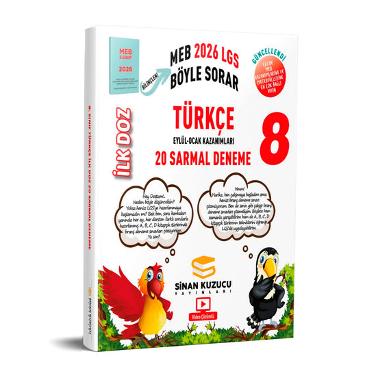 Sinan Kuzucu Yayınları 8. Sınıf Türkçe İlk Doz Sarmal Branş Denemeleri
