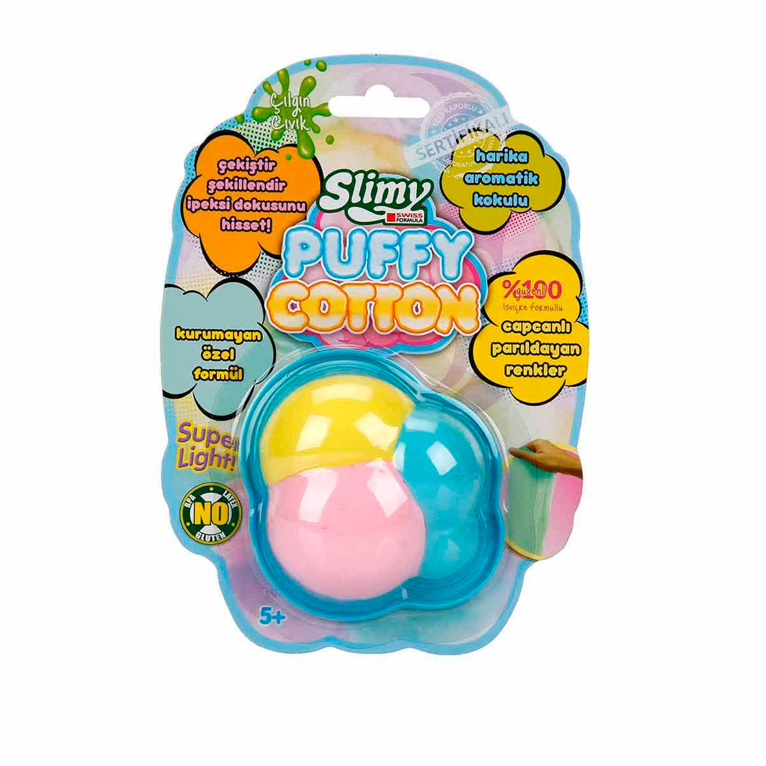 Slimy Pamuklu Slime - Stres Giderici, Yaratıcı ve Duyusal Oyun