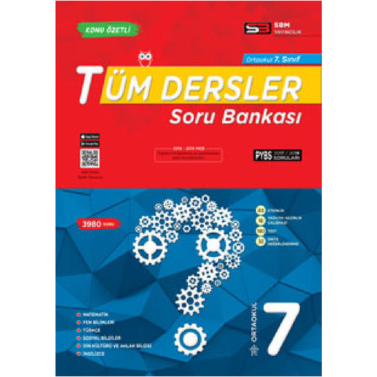 Soru Bankası Merkezi Yayınları 7. Sınıf Tüm Dersler Soru Bankası