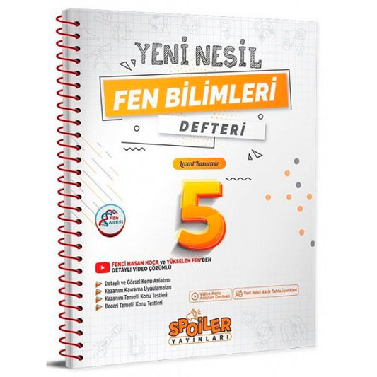 Spoiler Yayınları 5. Sınıf Fen Bilimleri Yeni Nesil Defteri