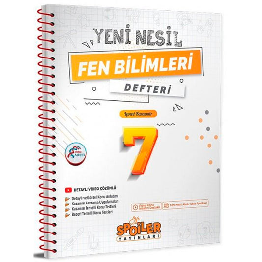 Spoiler Yayınları 7. Sınıf Fen Bilimleri Yeni Nesil Defteri