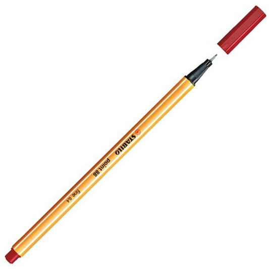 Stabilo Point 88/50 Koyu Kırmızı