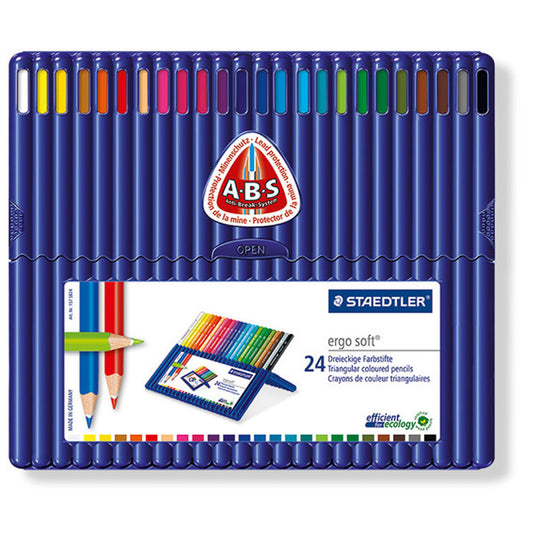 Staedtler Ergosoft Üçgen Kuru Boya Kalemi 24'lü Set 157 SB24