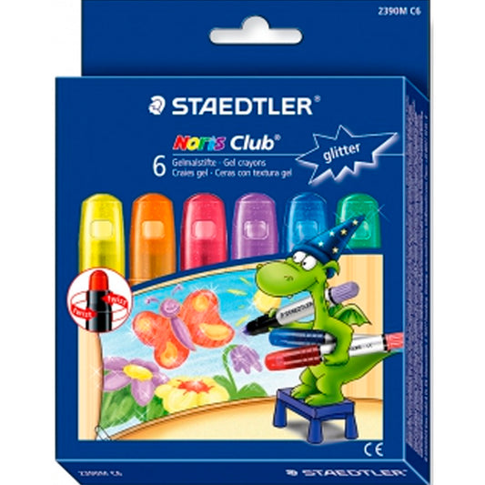 Staedtler Noris Club Glitter 6'lı Mum Boya 2390M C6