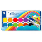 Staedtler Noris Clup 12'li Sulu Boya Seti - Fırçalı, Sanatsal ve Öğrenci Boyası