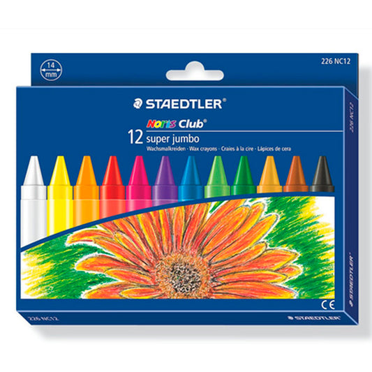 Staedtler Noris Clup Süper 12 Li Yağlı Pastel Boya - Sanatsal Resim, Çizim ve Hobi Seti