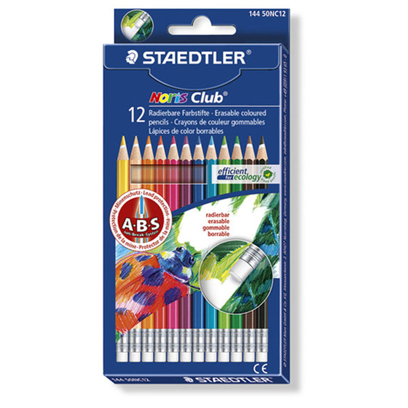 Staedtler Noris Erasable Üçgen Kuru Boya 12'li Set 144 50NC12