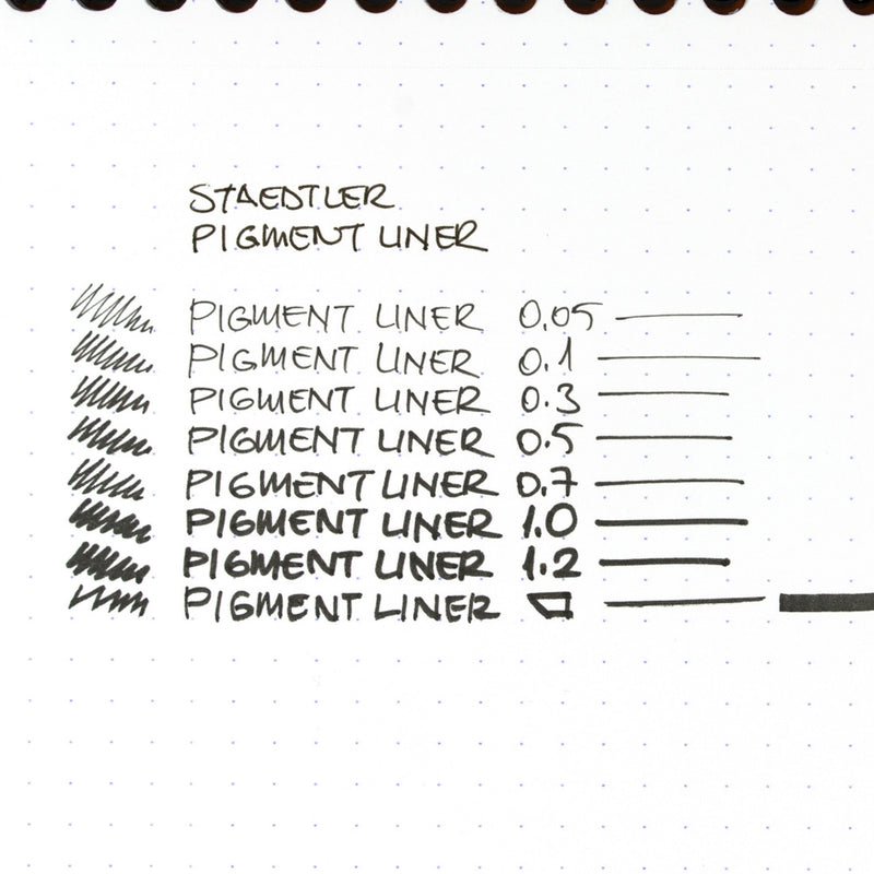 Staedtler Pigment Liner Siyah Çizim Kalemi 8'li Set - Eskiz, Teknik Çizim ve Sanatçı Kalemi