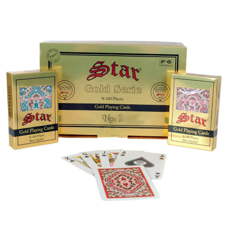 Star Gold %100  No:1 Plastik Oyun Kağıdı 1030608