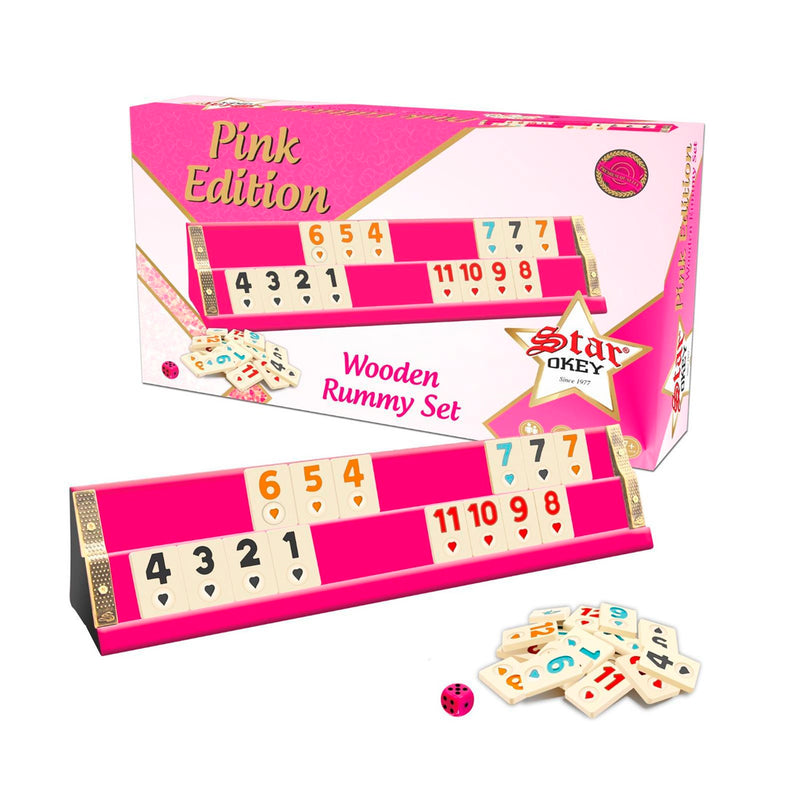 Star Pink Ahşap Okey Takımı 1011003