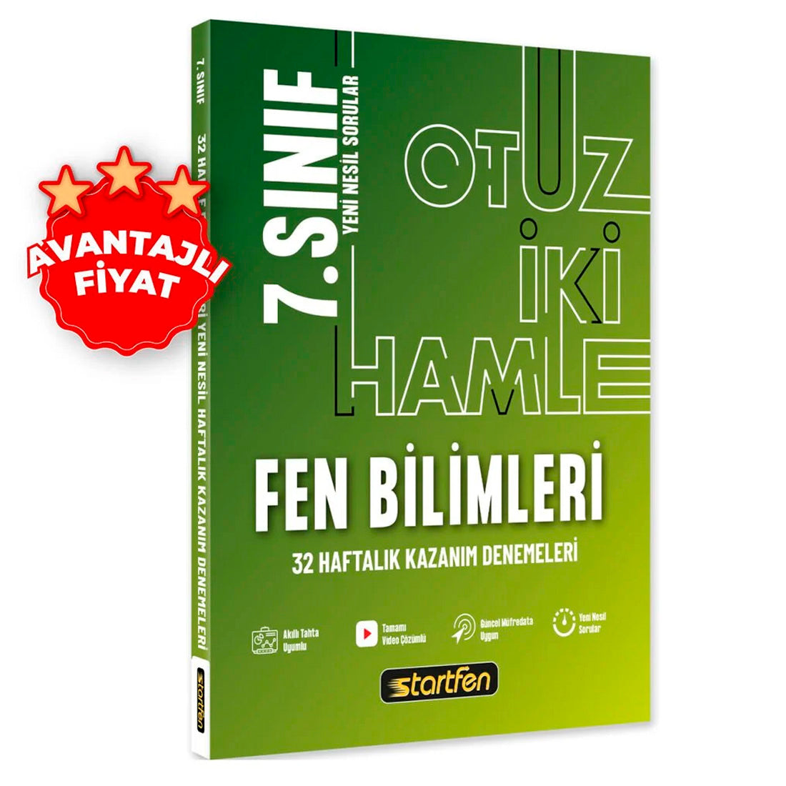 Startfen Yayınları 7. Sınıf Fen Bilimleri 32 Haftalık Kazanım Denemeleri