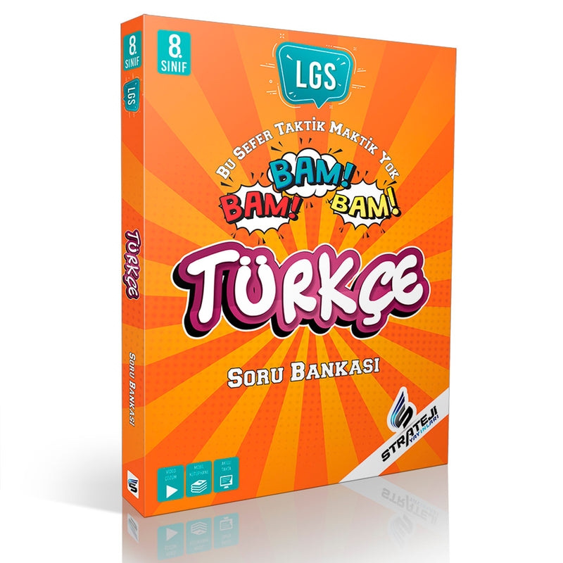 Strateji Yayınları 8. Sınıf Türkçe Bam Bam Soru Bankası