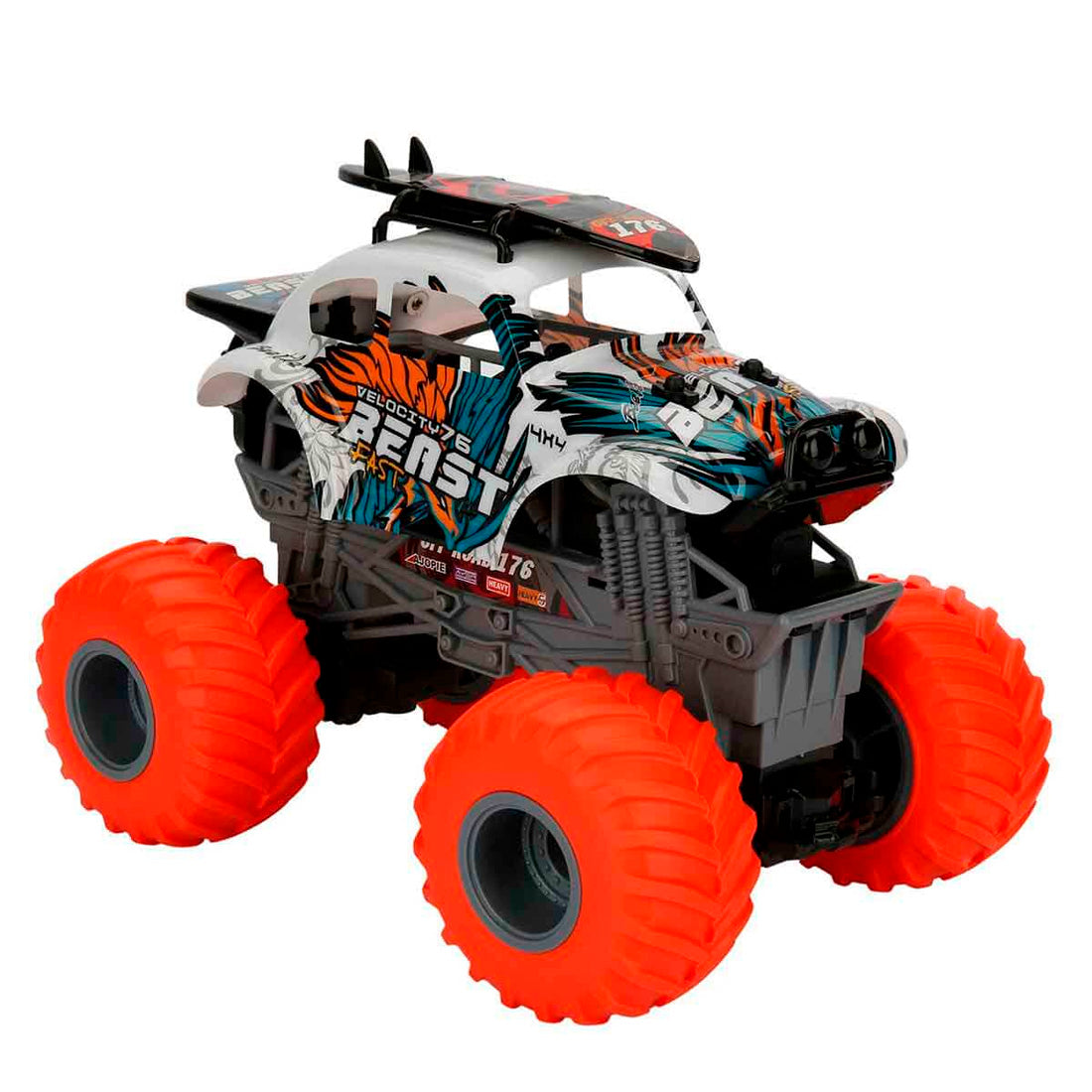 Sunman Turuncu Teker 1:18 Uzaktan Kumandalı Spirit Beasts Beetle USB Şarjlı Araba 19183B