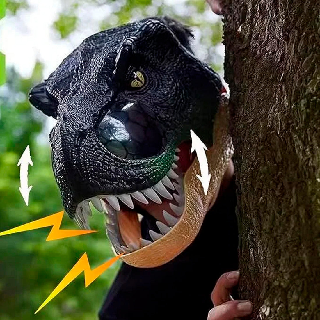 T-Rex Maskesi Işıklı Ve Sesli
