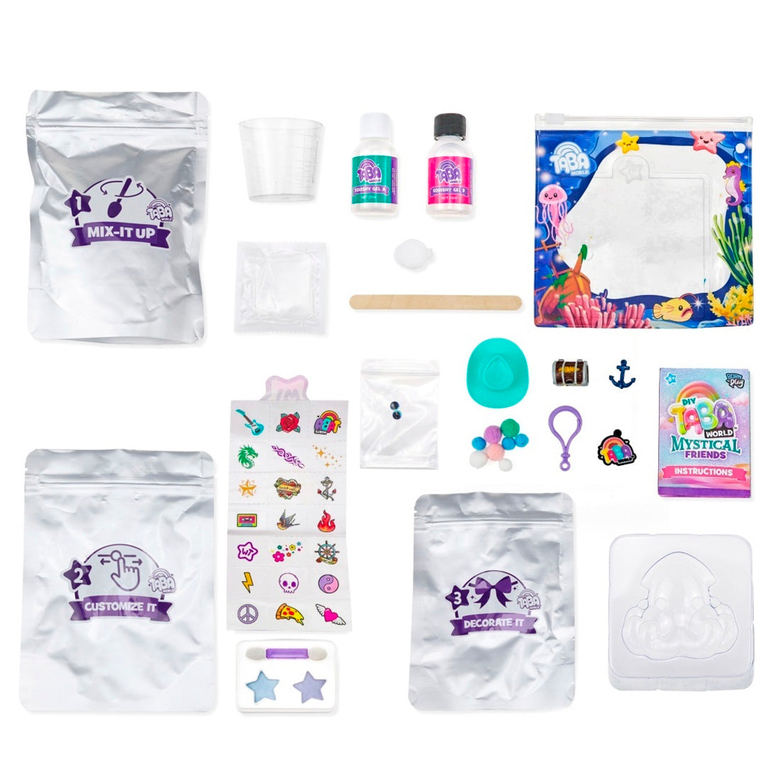 Taba World Dıy Mystical Friends Keychain Box Kit  (Kraken)  5181