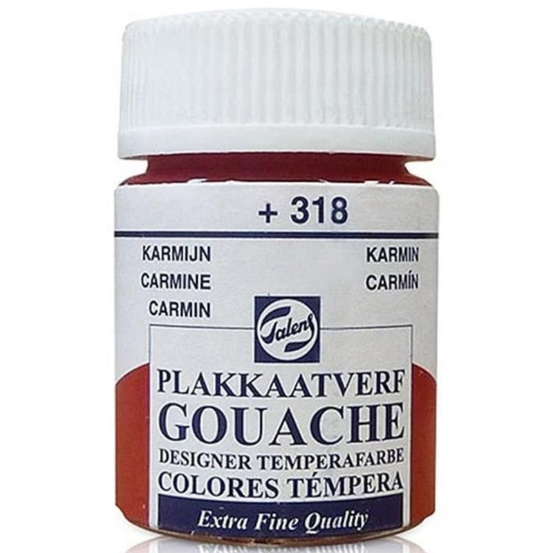 Talens 318 Carmıne 16 ml Guaj Boya - Sanatsal Resim ve Hobi Boyası