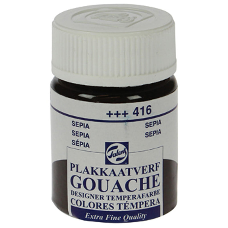 Talens Sepia 16 ml Guaj Boya - Sanatsal Resim, İllüstrasyon ve Tasarım Boyası