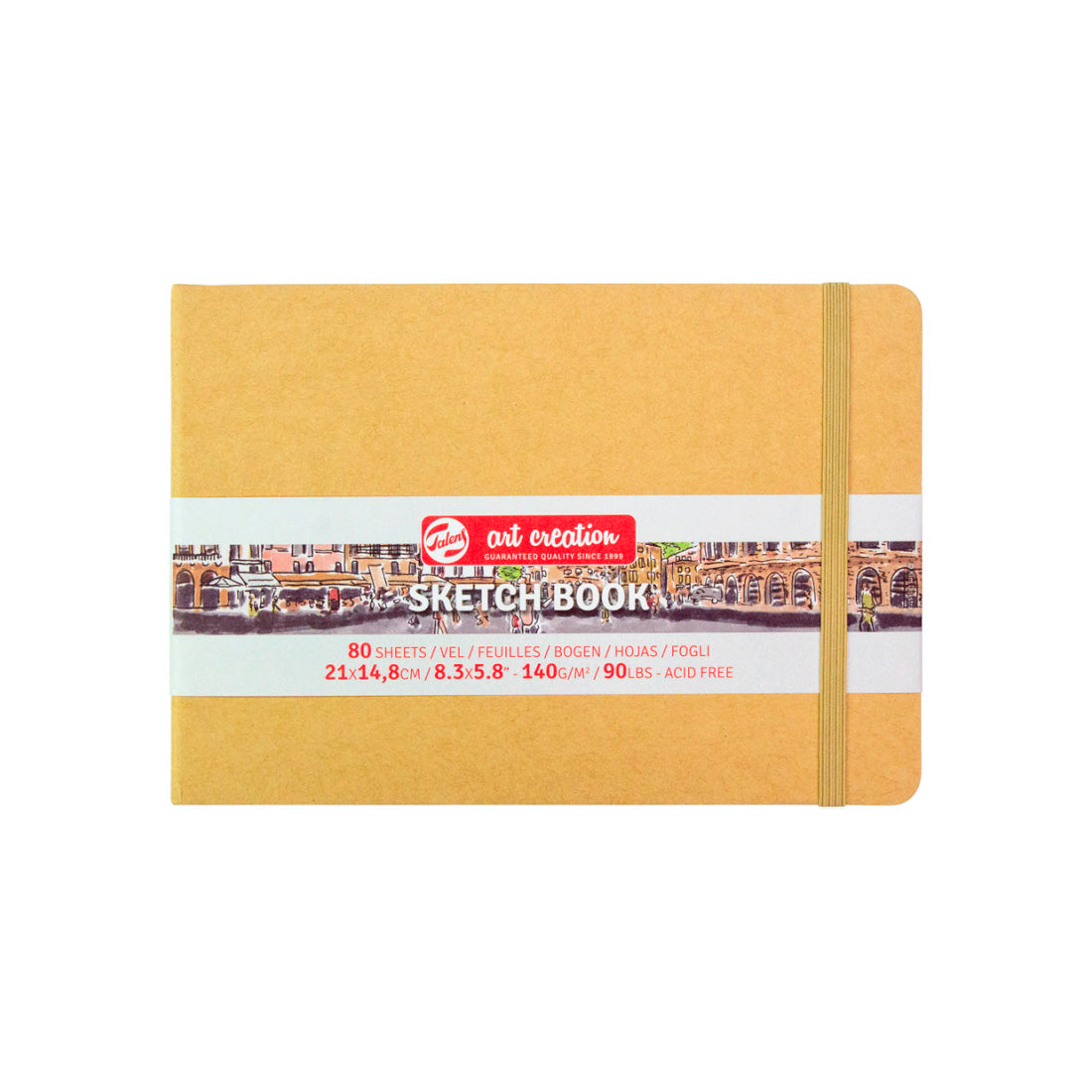 Talens Art Creation 21X15 140 Gr 80 Sayfa Kraft Sert Kapak Eskiz Defteri - Not Tutma, Okul ve Plan
