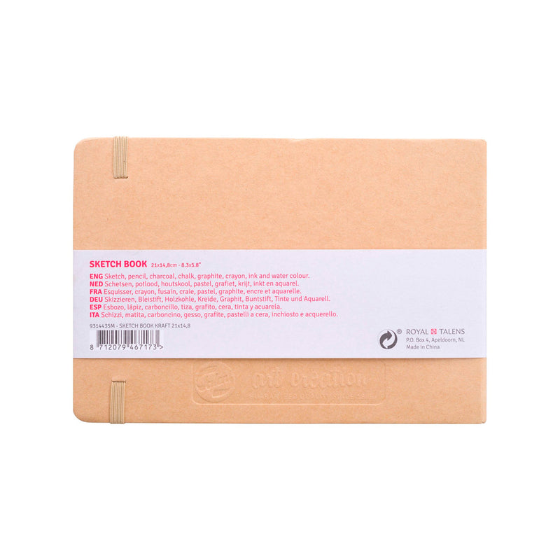 Talens Art Creation 21X15 140 Gr 80 Sayfa Kraft Sert Kapak Eskiz Defteri - Not Tutma, Okul ve Plan