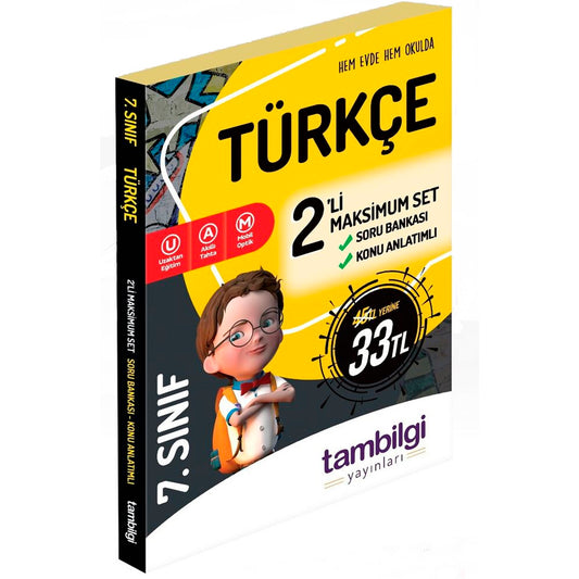 Tambilgi Yayınları 7. Sınıf Türkçe 2'li Doping Set