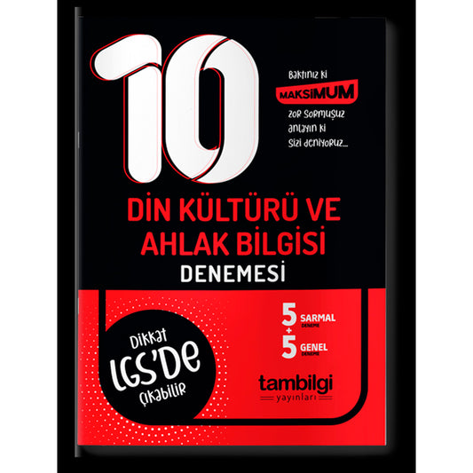 Tambilgi Yayınları 8. Sınıf Din Kültürü ve Ahlak Bilgisi Branş 10 Deneme