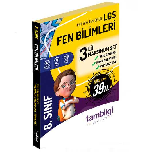 Tambilgi Yayınları 8. Sınıf LGS Fen Bilimleri 3'lü Doping Set